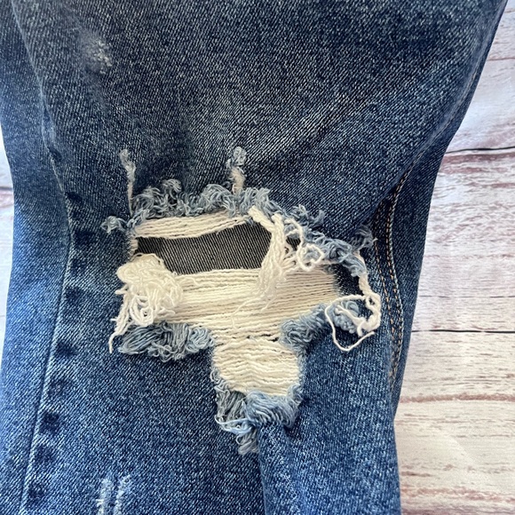 Skater Girl Denim Joggers- Medium Wash - Picture 12 of 13